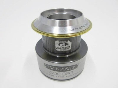 SHIMANO 02 TWIN POWER 6000PG SPOOL SPINNING REEL PARTS FROM JAPAN EXCELLENT+++++