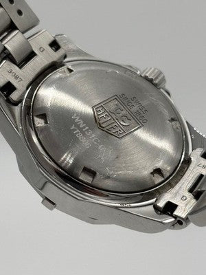 TAG HEUER EXCLUSIVE QUARTZ WN131C-0 SILVER DIAL DATE LADY'S WATCH W/ BOX MANUAL