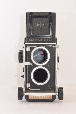 MAMIYA C220 PROFESSIONAL + 80MM F2.8 TWIN-LENS REFLEX CAMERA FROM JAPAN AS IS