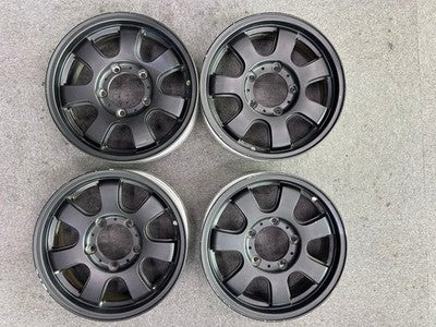 SUZUKI JIMNY SJ30 JA11 JA71 JB23 JB64 16-INCH MATTE BLACK WHEELS SET OF 4