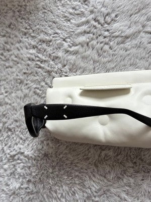 MAISON MARGIELA X GENTLE MONSTER MM108 SUNGLASSES BLACK LEATHER FRAME