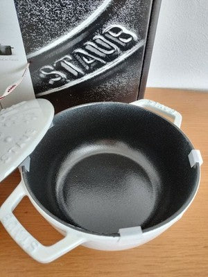 STAUB WA-NABE S 16CM 1.1L WHITE SNOWFLAKE MINT