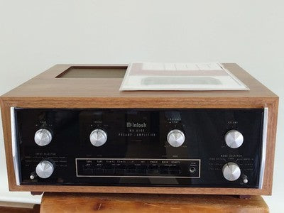 MCINTOSH MA6100 VINTAGE INTEGRATED AMPLIFIER SERVICED W/ CASE MANUAL TESTED