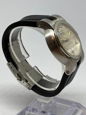 ORIS 7522-41 AUTOMATIC DAY DATE SILVER DIAL RUBBER STRAP MEN'S WATCH SWISS
