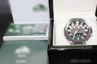 CASIO PRO TREK MANASLU PRX-8000T-7AJF SOLAR TITANIUM MENS WATCH BOX JAPAN MB6