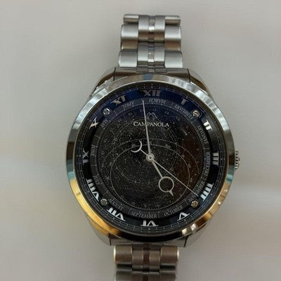 CITIZEN CAMPANOLA COSMO SIGN AO4010-51E BLACK QUARTZ WATCH BOX PAPERS JP