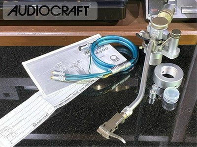 AUDIO CRAFT AC-4400 LONG S-ARM TONE ARM (CB-3040 SPECIFICATIONS) INCLUDES SHELL