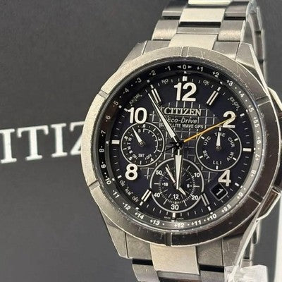 CITIZEN ATTESA F900-T023525 CC9075-52E GPS ECO-DRIVE SATELLITE WATCH W/BOX