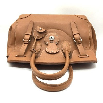 RALPH LAUREN RICKY 33 HANDBAG SHOULDER BAG 2WAY SOFT LEATHER BROWN AUTH USED