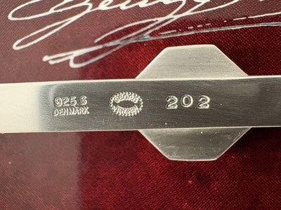 GEORG JENSEN TIE PIN 202 925 10.9G TIE CLIP 202 EXCELLENT+++++