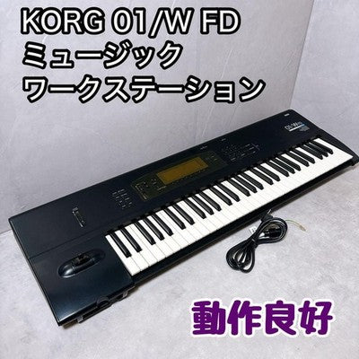 KORG 01/W FD MUSIC WORKSTATION SYNTHESIZER 61 KEYS TESTED WORKING AS IS