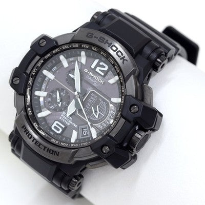 CASIO G-SHOCK GPW-1000T-1AJF Sky Cockpit GPS Solar Quartz Black Dial Excellent