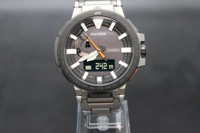 CASIO PRO TREK MANASLU PRX-8000T-7AJF SOLAR TITANIUM MENS WATCH BOX JAPAN MB6