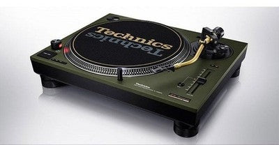 TECHNICS SL-1200M7LG 50TH ANNIVERSARY OLIVE GREEN PAIR 2X TURNTABLES NEAR MINT