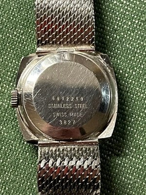 MIDO OCEAN STAR DATORRETTE AUTOMATIC BLUE DIAL MESH BRACELET VINTAGE WATCH DATE