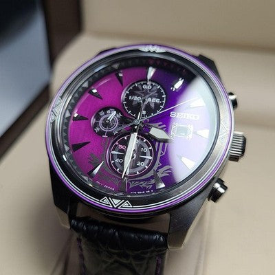 SEIKO SBPY157 MONSTER HUNTER NERGIGANTE LIMITED 1000 SOLAR CHRONOGRAPH WATCH