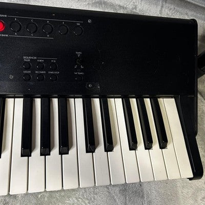 KORG M50 61 MUSIC WORKSTATION SYNTHESIZER KEYBOARD W/ AC PEDAL MANUAL FROM JAPAN