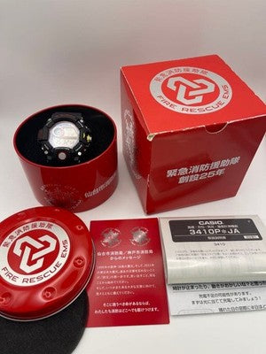 CASIO G-SHOCK GW-9400NFST RANGEMAN FIRE RESCUE TEAM 25TH ANNIV WATCH BOX