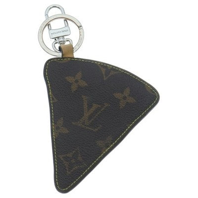 LOUIS VUITTON PIZZA MONOGRAM CHARM KEYCHAIN M02189 BROWN EXCELLENT++++