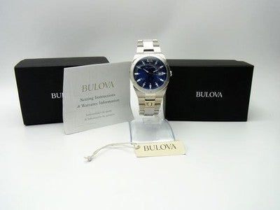 BULOVA MEN'S DRESS WATCH 96B220, QUARTZ, 43MM STAINLESS STEEL CASE, CLASSIC