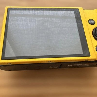 CASIO EXILIM EX-ZR1100 16.1MP YELLOW DIGITAL CAMERA W/BATTERY,CHARGER