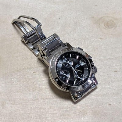 GIRARD PERREGAUX GP7500 CHRONOGRAPH AUTOMATIC 36MM BLACK DIAL MEN'S WATCH