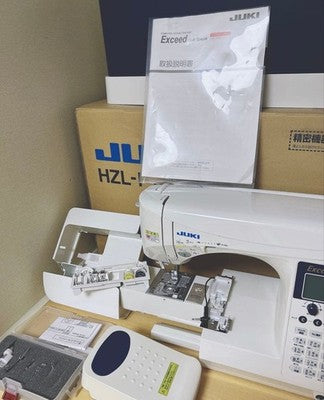 JUKI HZL-F600JP COMPUTER SEWING MACHINE EXCEED W ACCESSORIES FOOT PEDAL