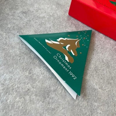 SWAROVSKI 1992 CHRISTMAS SNOWFLAKE CRYSTAL ORNAMENT WITH BOX RARE GOOD LIMITED
