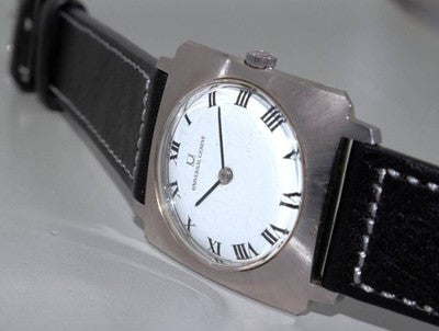 UNIVERSAL GENEVE 842106 HAND WINDING WATCH WHITE DIAL STAINLESS STEEL RUNNING