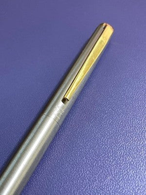 Montblanc Fountain Pen Silver Gold Combination Metal Used From Japan