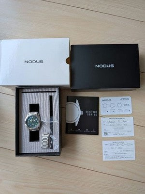 NODUS SECTOR PILOT PHANTOM NH36 GREEN LIMITED 10 AUTO WATCH 39MM USA DAYDATE GMT