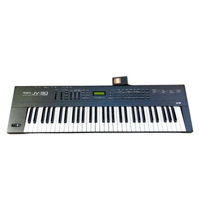 ROLAND JV-30 VINTAGE SYNTHESIZER 61 KEY KEYBOARD WITH AC ADAPTER EXCELLENT