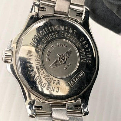 BREITLING COLT GMT A32350 SILVER DIAL AUTOMATIC MEN'S WATCH WORKS