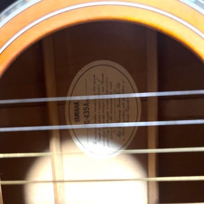 YAMAHA FG435A TBS ACOUSTIC GUITAR TOBACCO SUNBURST W/ HARD CASE - USED