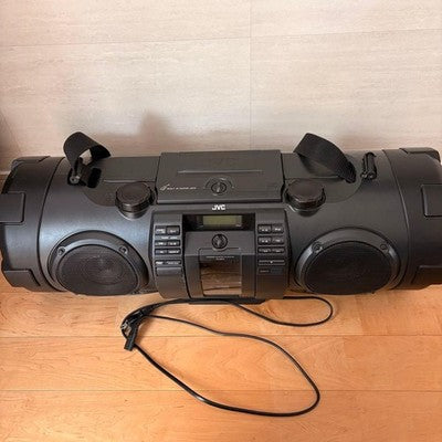 JVC RV-NB70-B PORTABLE CD BOOMBOX WOOFER SPEAKER 2012 TESTED WORKING WITH AC