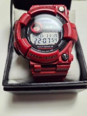 CASIO G-SHOCK FROGMAN GWF-1000RD-4JF BURNING RED SOLAR RADIO DIVER WATCH JAPAN