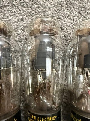 WESTERN ELECTRIC 350B VACUUM TUBES (SET OF 3) - TESTED & WORKING