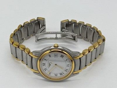 LONGINES DOLCEVITA L5.659.3 33MM TWO TONE SS GP WHITE DIAL QUARTZ WATCH BOX