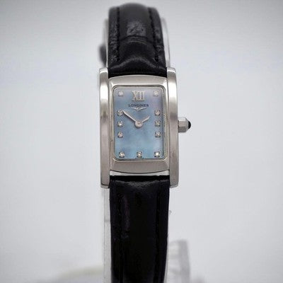 LONGINES DOLCEVITA MINI L5.158.4 11 DIAMOND BLUE MOP QUARTZ WATCH 17CM/6.7IN