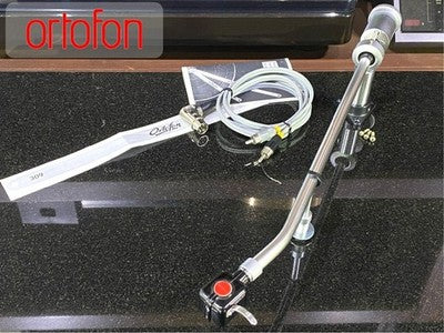 ORTOFON RMA309 LONG TONE ARM WITH ARMREST AND PHONO CABLE TURNTABLE PARTS.