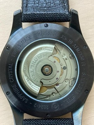 HAMILTON KHAKI FIELD H705850 AUTOMATIC MEN'S WATCH BLACK DIAL 40MM SWISS MADE