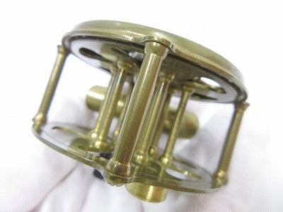 KINEYA KABOSU FLY REEL UNUSED BRASS TARNISH FROM JAPAN