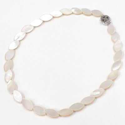 TASAKI PEARLS MABE PEARL NECKLACE K14WG METAL FITTINGS FASHION JEWELRY