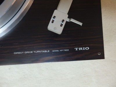 TRIO KP-7600 DIRECT DRIVE RECORD PLAYER TURNTABLE - WITH ORIGINAL BOX & MANUAL