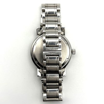 LONGINES DIVER 7429 AUTOMATIC MENS WATCH BLACK DIAL SILVER CASE ORIGINAL BAND