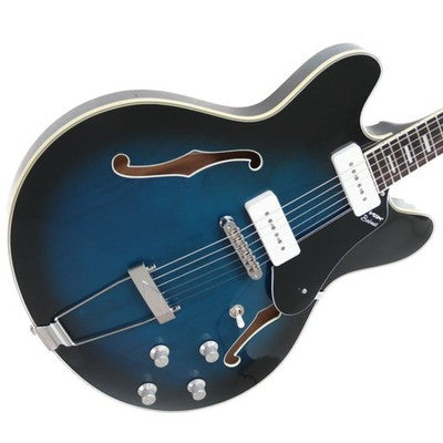 VOX BOBCAT BC-V90 BL SEMI-ACOUSTIC GUITAR 2 SOAPBAR PICKUPS LIGHTWEIGHT
