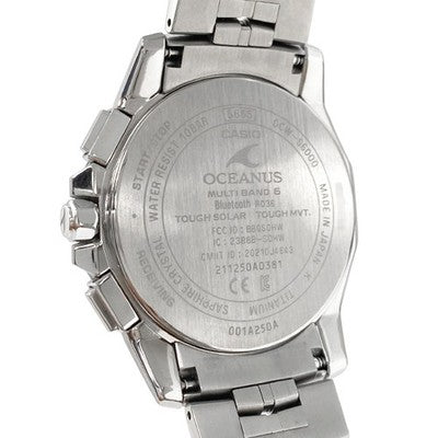 CASIO OCEANUS MANTA S6000 SERIES OCW-S6000-1AJF TOUGH SOLAR RADIO BLACK X BLUE