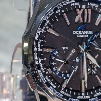 CASIO OCEANUS BLACK MANTA OCW-S3400B-1AJF SOLAR RADIO CONTROLLED WATCH