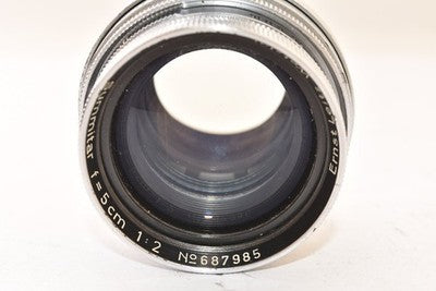 LEICA SUMMITAR 5CM 50MM F2 L39 LENS, LEICA MOUNT, RARE MASTERPIECE AS IS