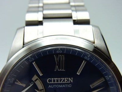 CITIZEN NB3001-61M AUTOMATIC MEN'S WATCH BLUE DIAL 40.5MM SCRATCH-FREE EXCELLENT